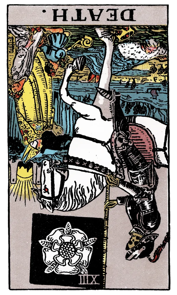 Carte de tarot La Mort inversée
