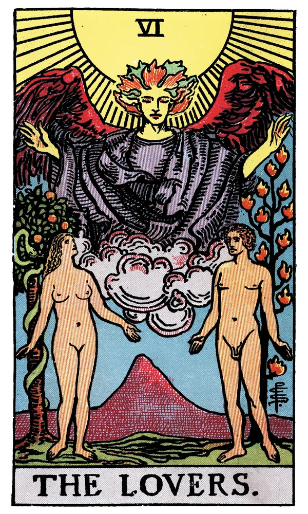 Carte de tarot Les Amoureux