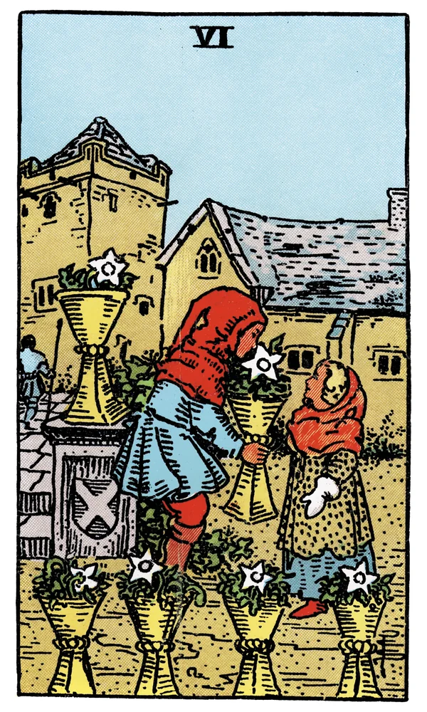 Carte de tarot Six de Coupes