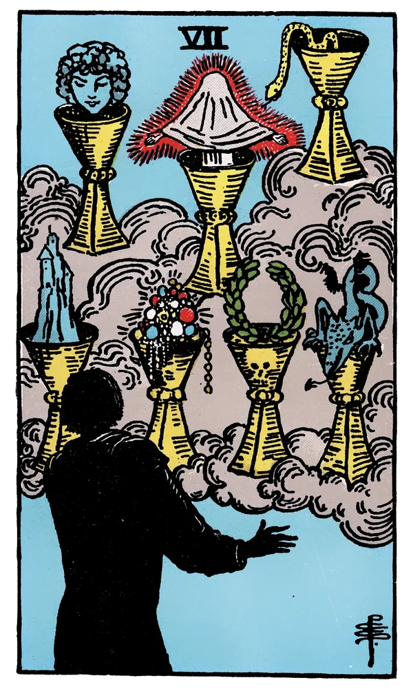 Carte de tarot Sept de Coupes