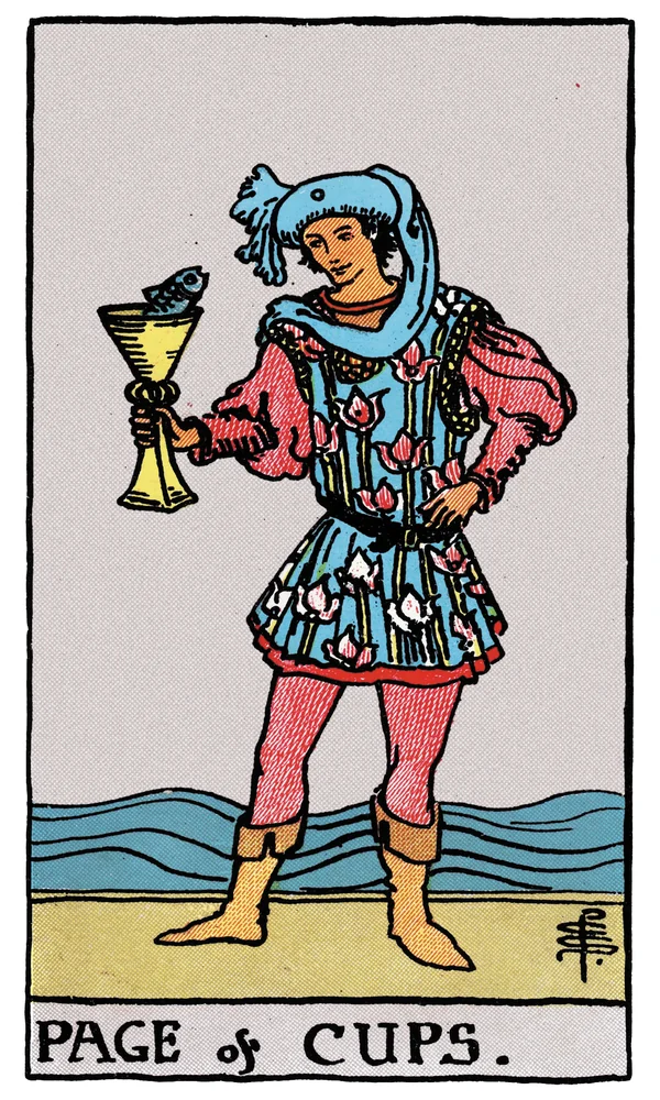 Carte de tarot Valet de Coupes