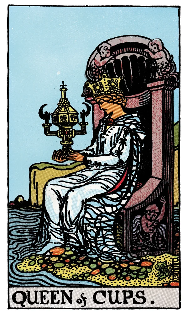 Carte de tarot Reine de Coupes
