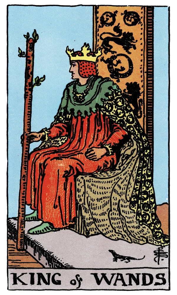 Carte de tarot Roi de Bâtons