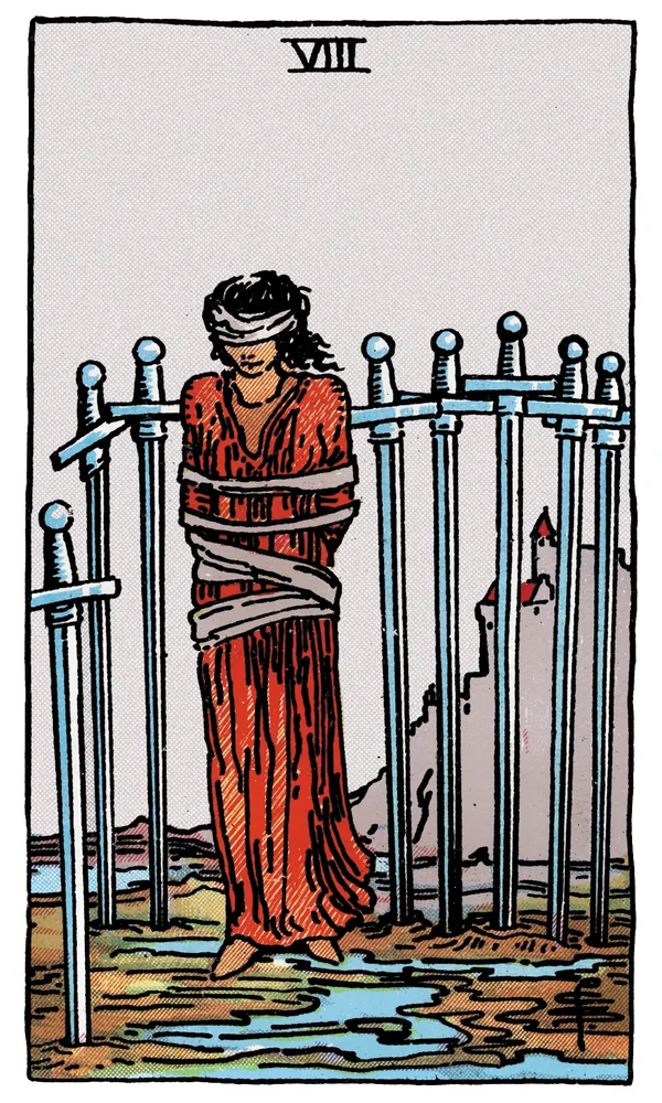 Carte de tarot Huit d'Épées