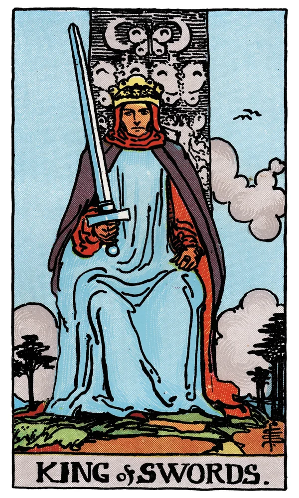 Carte de tarot Roi d'Épées