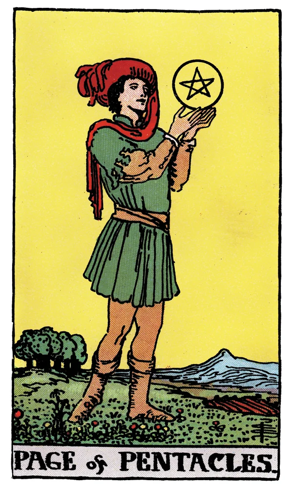 Carte de tarot Valet de Deniers