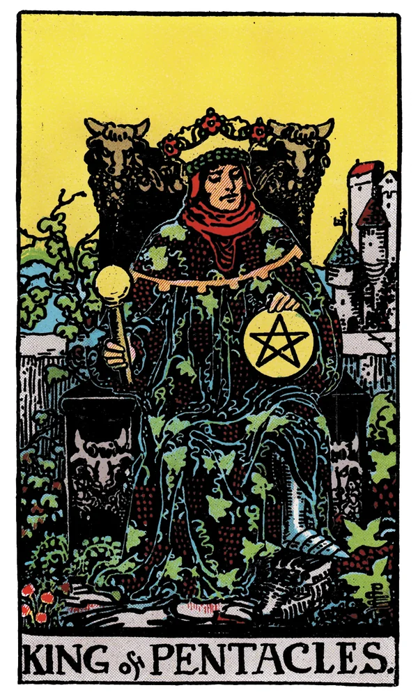 Carte de tarot Roi de Deniers